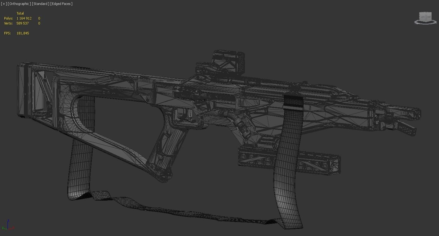 Concept Sci fi rifle 3D model_9
