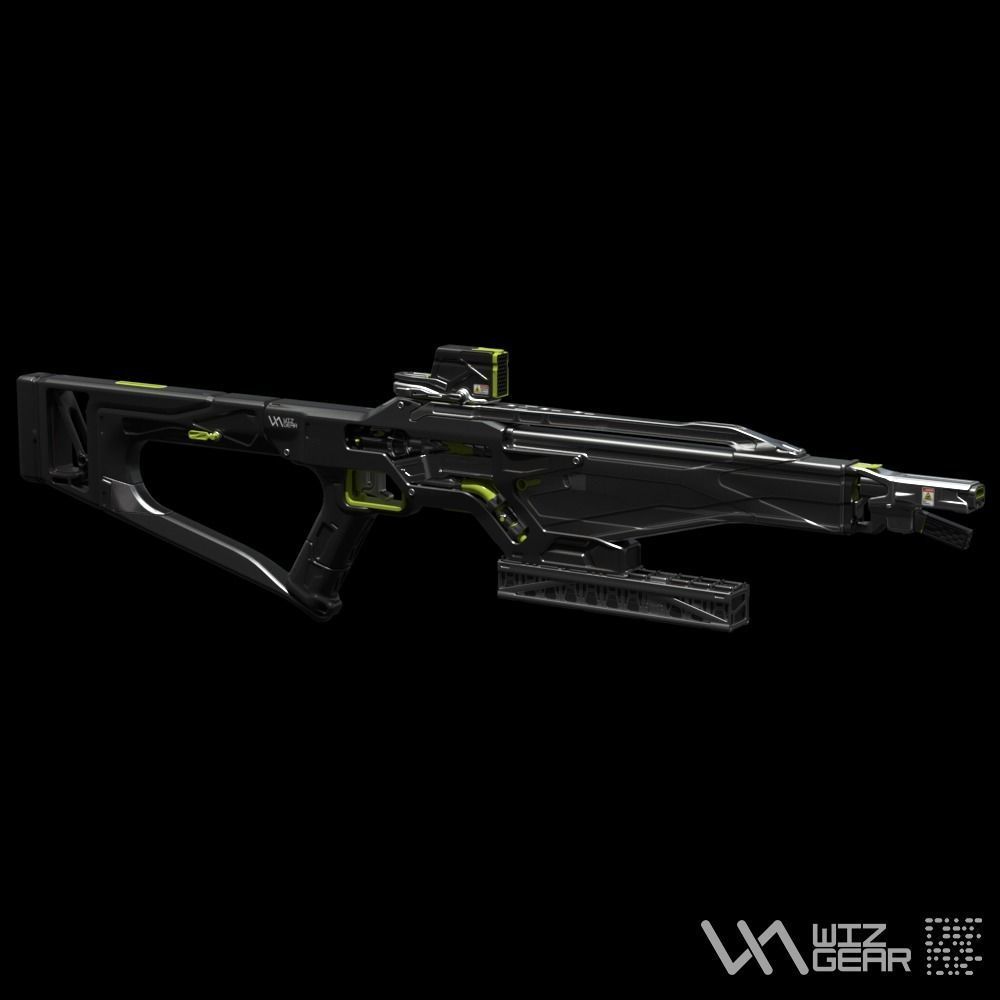 Concept Sci fi rifle 3D model_6