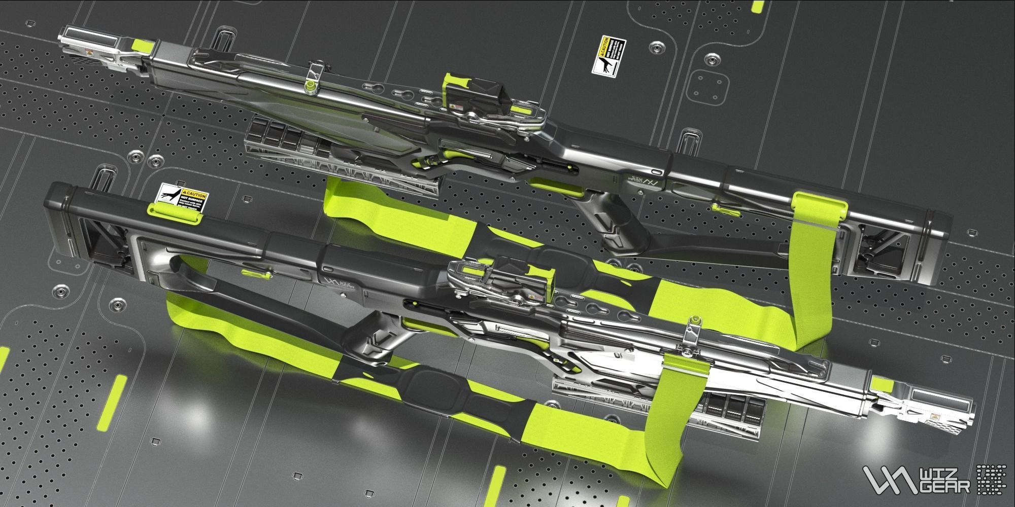 Concept Sci fi rifle 3D model_4
