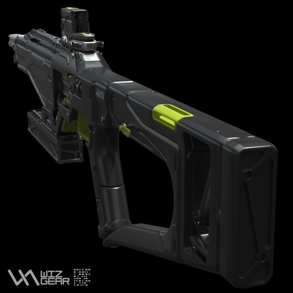 Concept Sci fi rifle 3D model_3