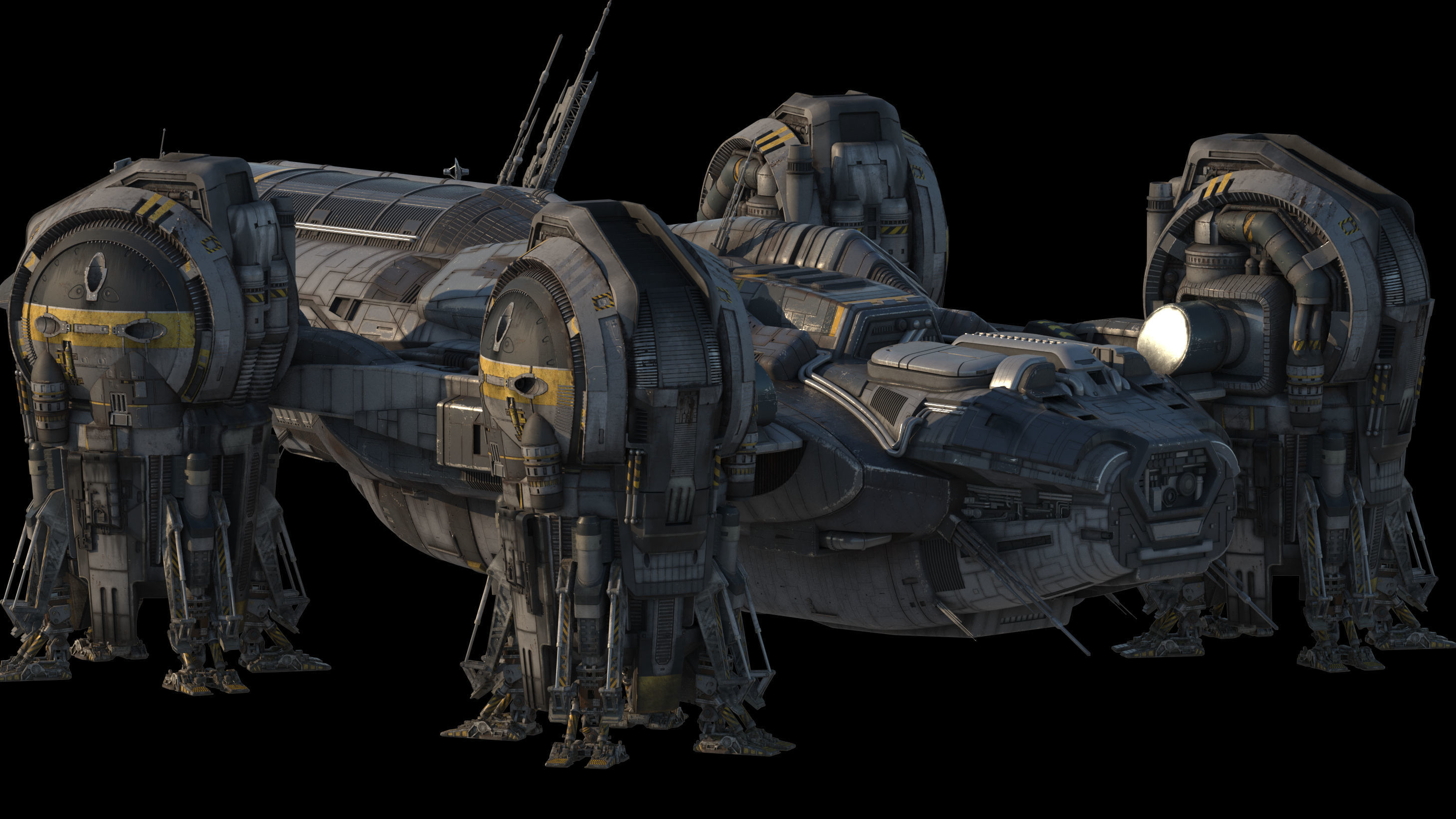 Prometheus Spaceship Pro 2019 3D model_12