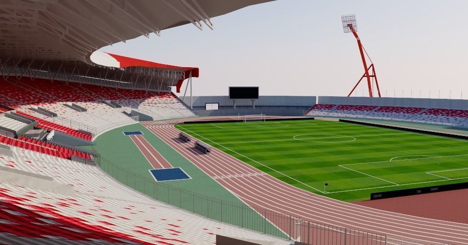 Bahrain National Stadium 3D model_6