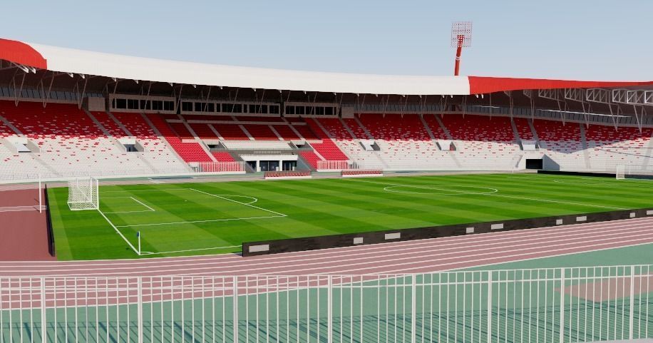 Bahrain National Stadium 3D model_2