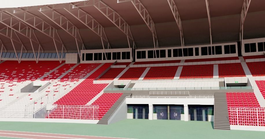 Bahrain National Stadium 3D model_7