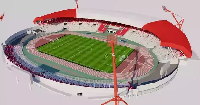 Bahrain National Stadium 3D model