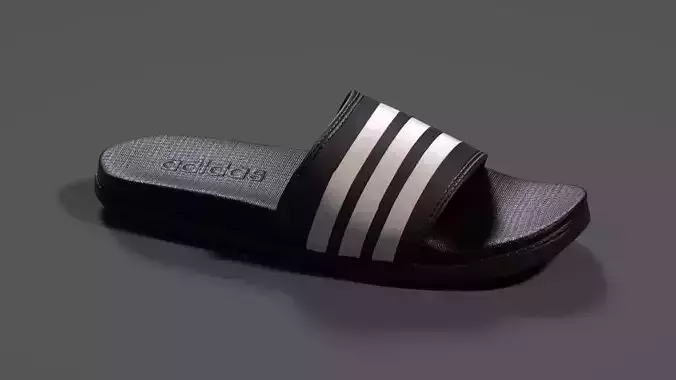 ADIDAS Mens Adilette Comfort Slide Sandals from Finish Line Low-poly 3D model