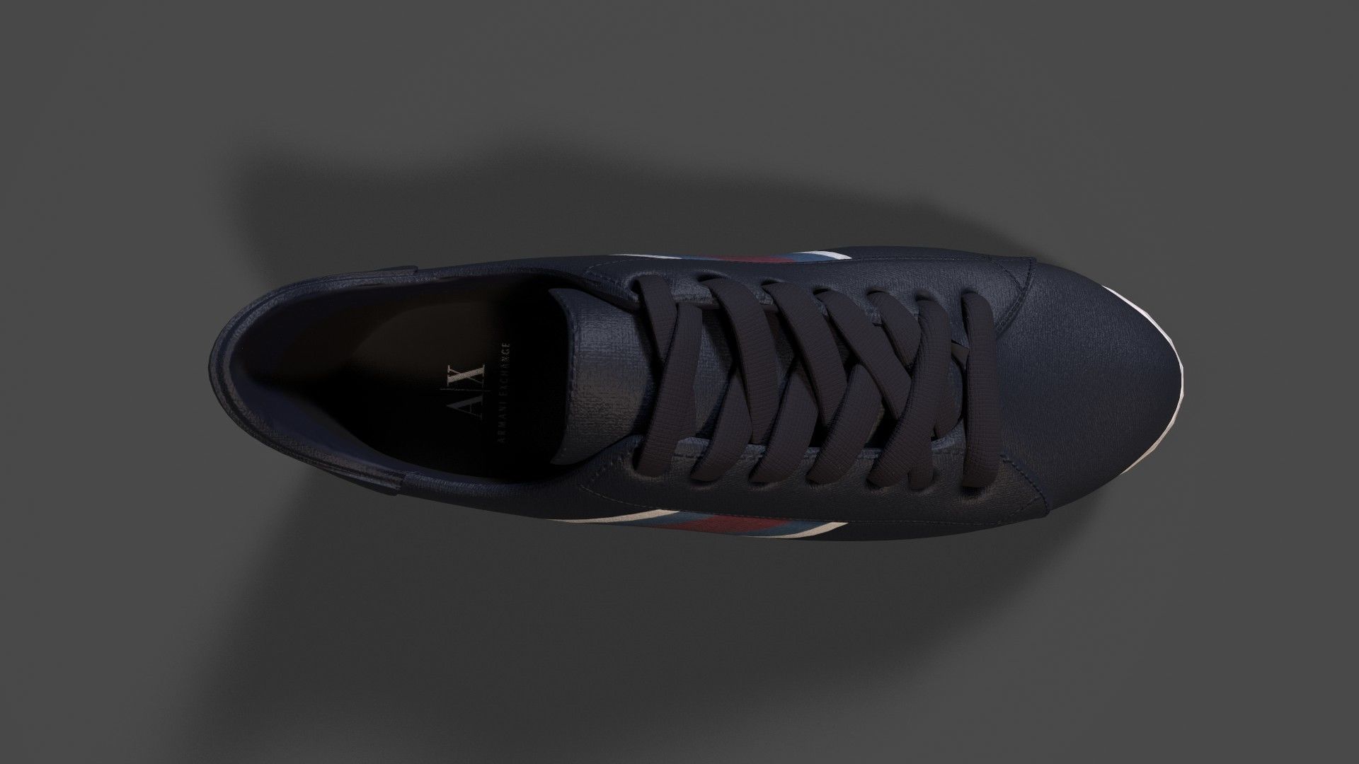 Armani Exchange Mens Arrow Chevron Sneakers Low-poly 3D model_6