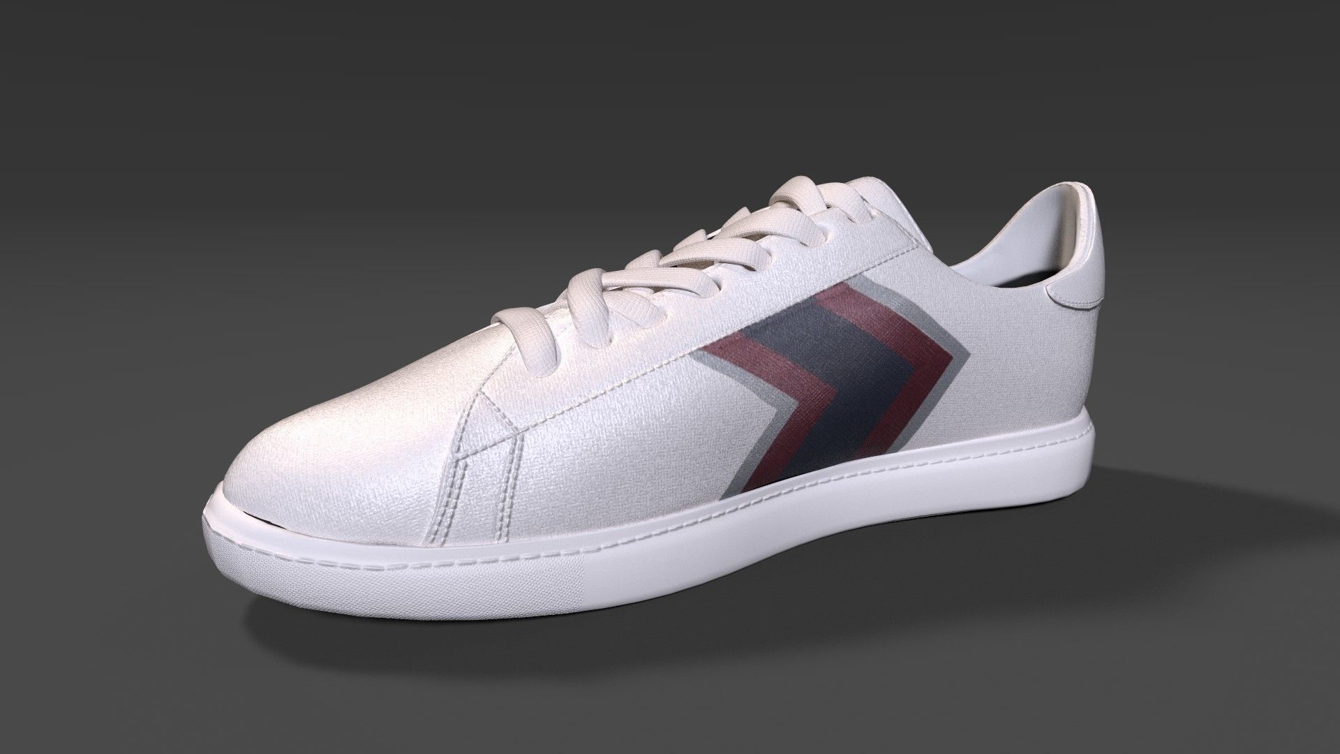 Armani Exchange Mens Arrow Chevron Sneakers Low-poly 3D model_1