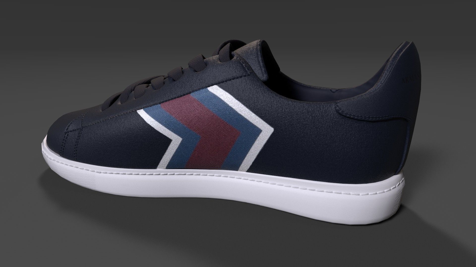 Armani Exchange Mens Arrow Chevron Sneakers Low-poly 3D model_5