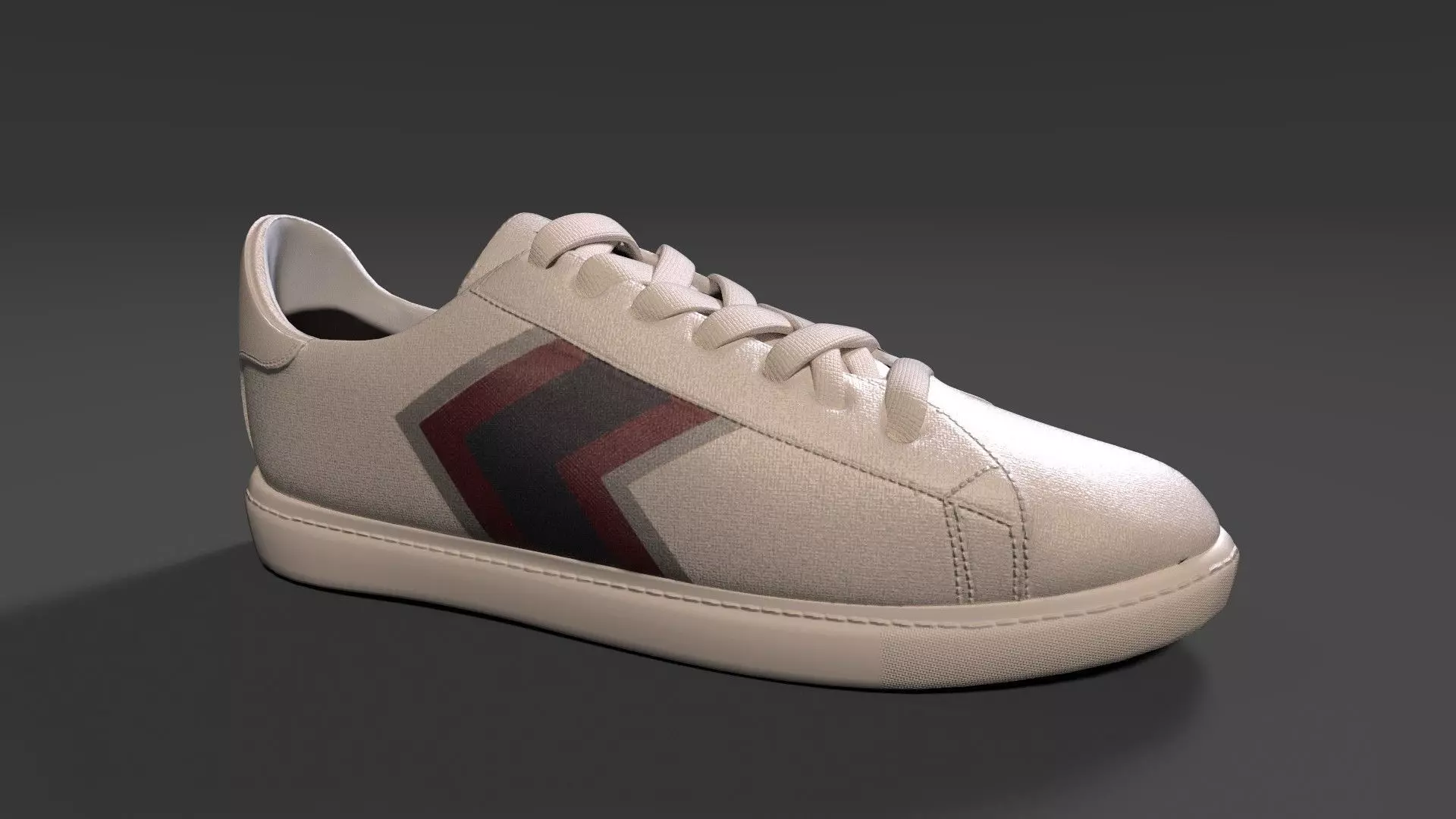Armani Exchange Mens Arrow Chevron Sneakers Low-poly 3D model_0