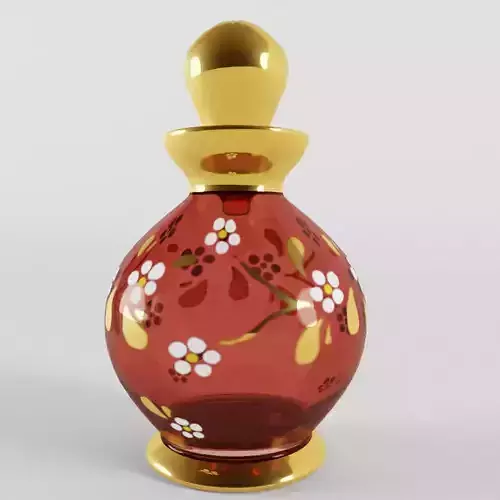 Antique Bohemian Perfume Bottle