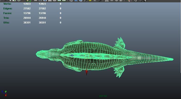 Dimetrodon  Realistic 3D Prehistoric Synapsid Low-poly 3D model_11
