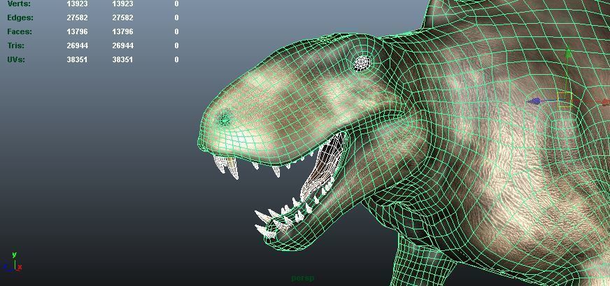 Dimetrodon  Realistic 3D Prehistoric Synapsid Low-poly 3D model_9