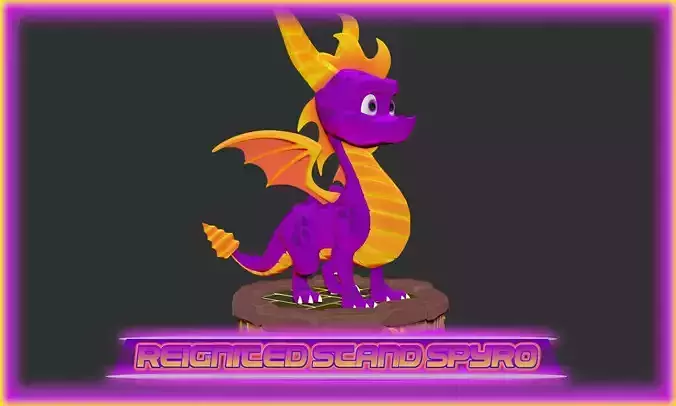 Reignited Triology Based Spyro the Dragon - Added Sparx - 3D print model