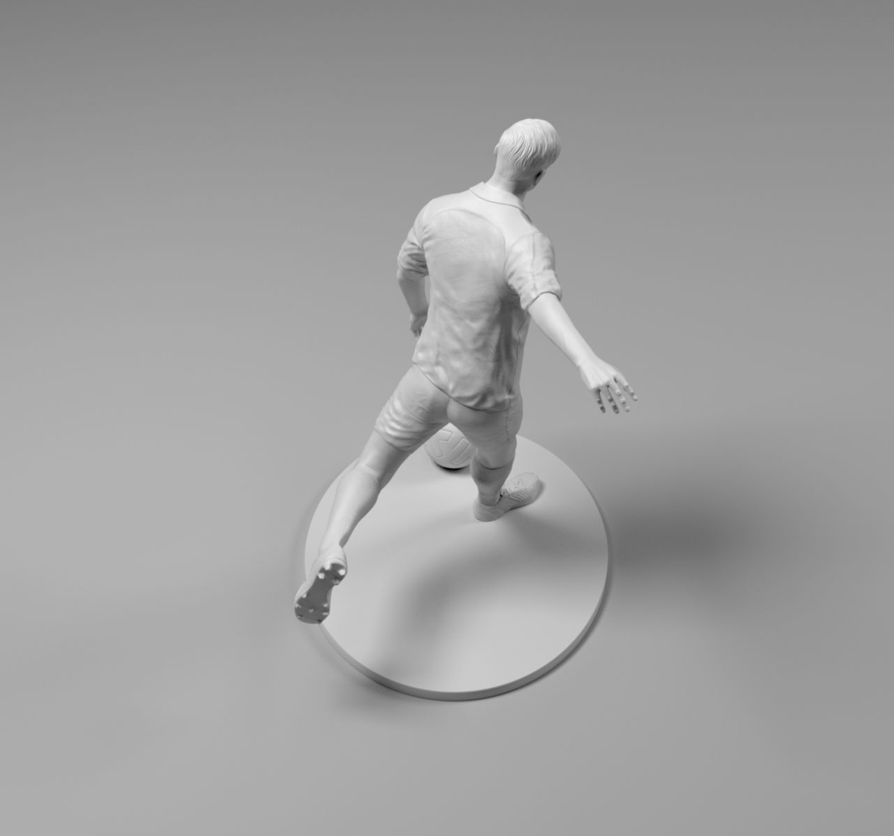 Footballer 03 Footstrike 06 Stl 3D print model_9