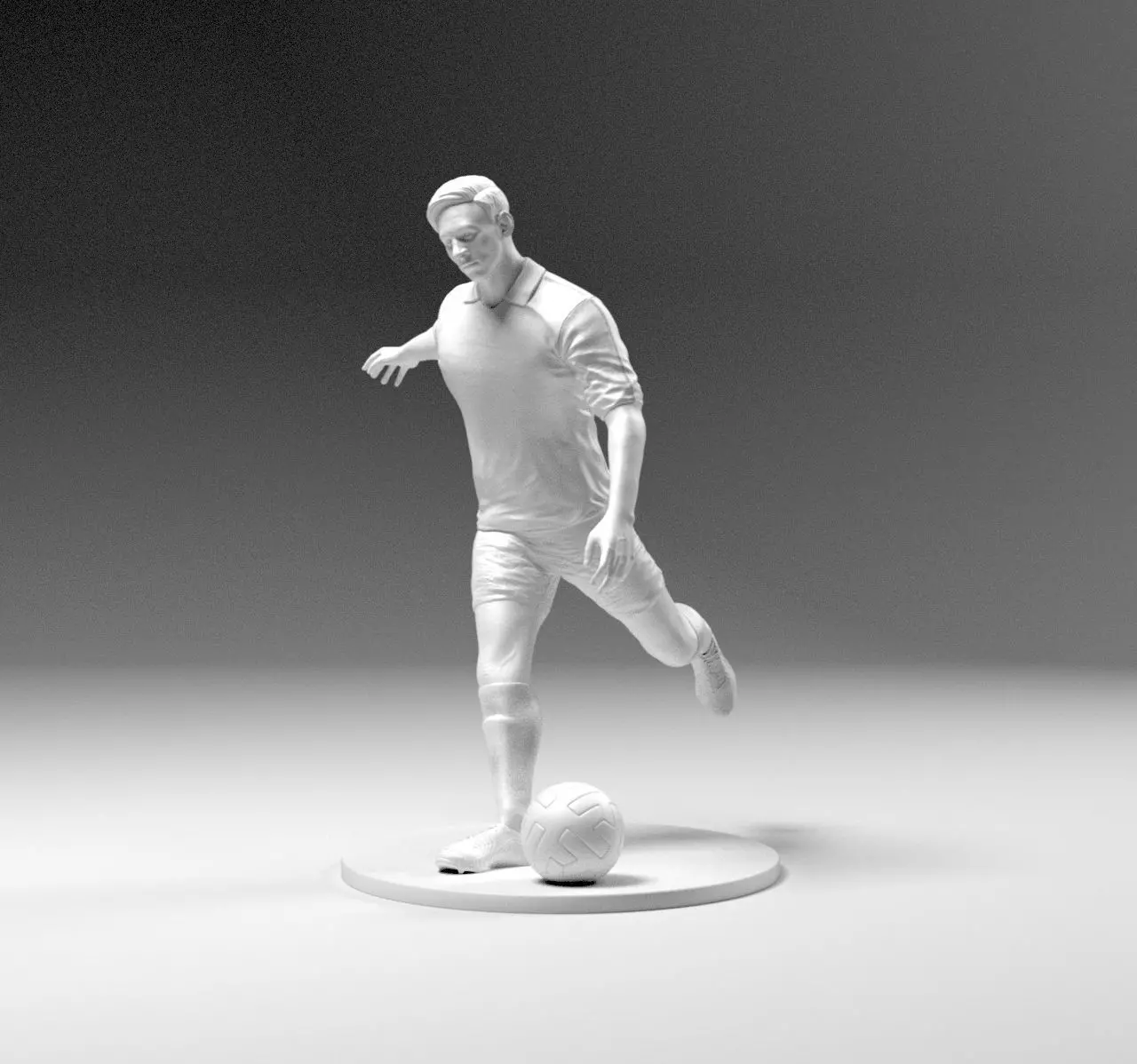Footballer 03 Footstrike 06 Stl 3D print model_0