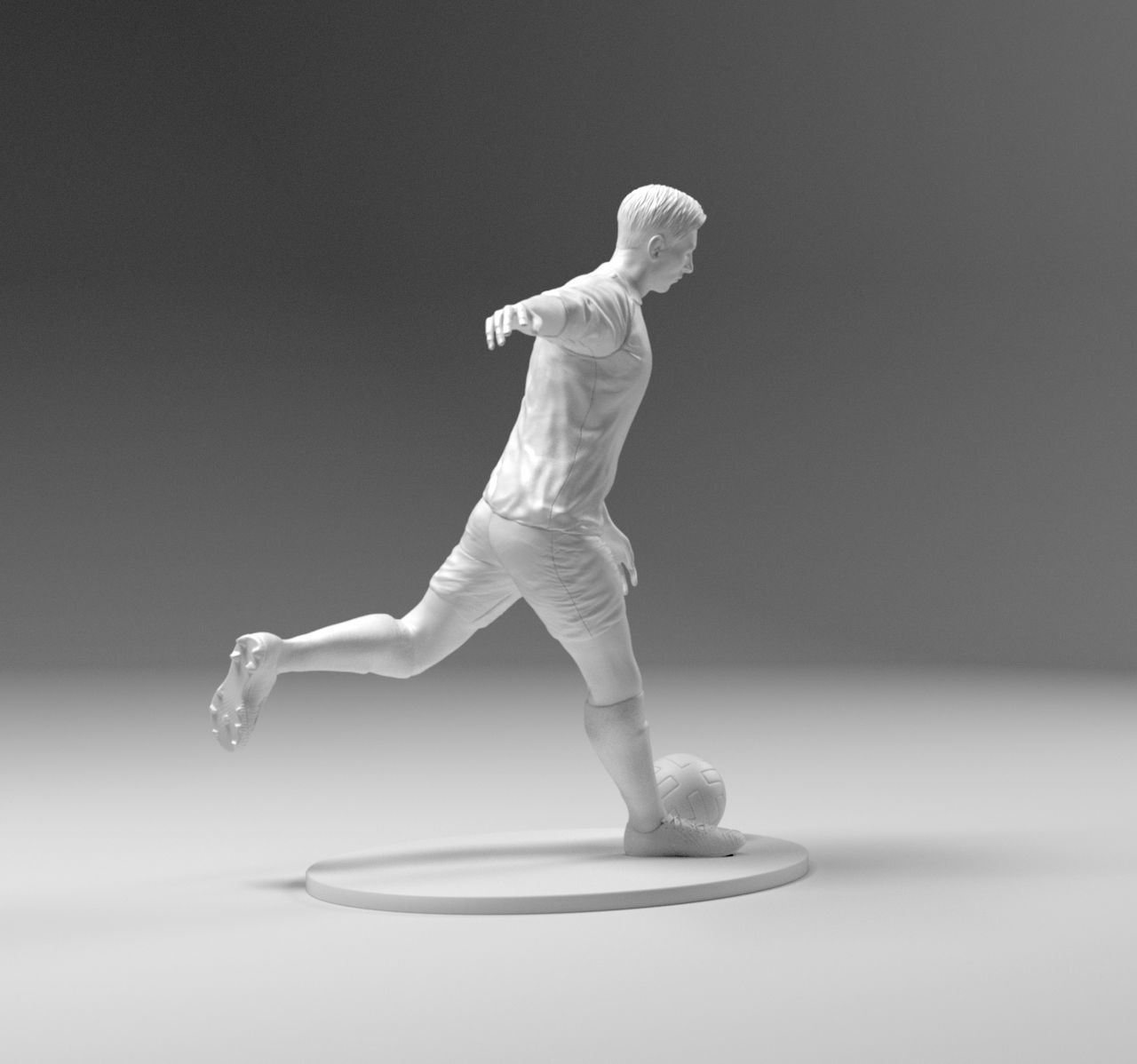 Footballer 03 Footstrike 06 Stl 3D print model_5