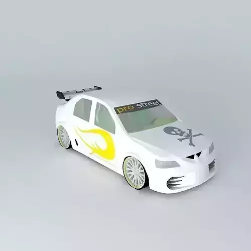 Dacia logan tuning v2 edit Free 3D model
