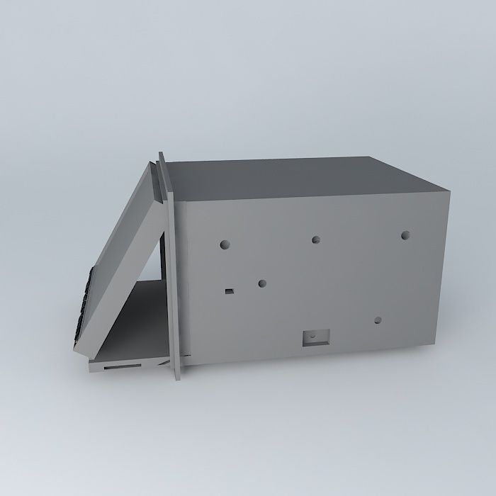 car radio Free 3D model_2