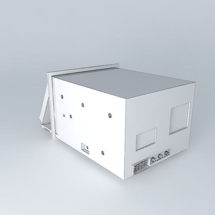 car radio Free 3D model_4