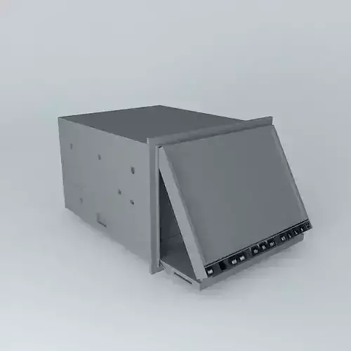 car radio Free 3D model