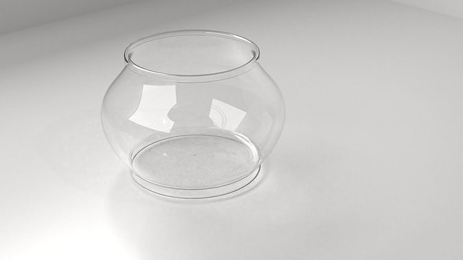 Vase 2 clear glass 3D model