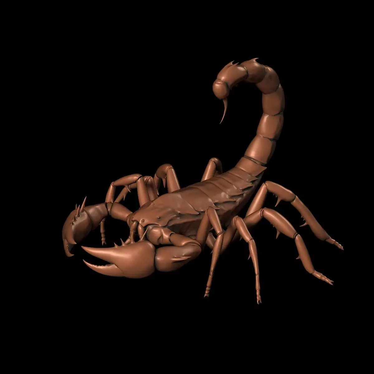 High Precision 3D Scorpion Sculpture 3D Printing 3D print model