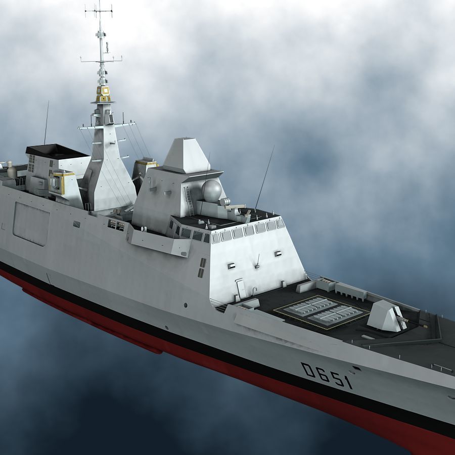 FREMM frigate 2014 3D model_1