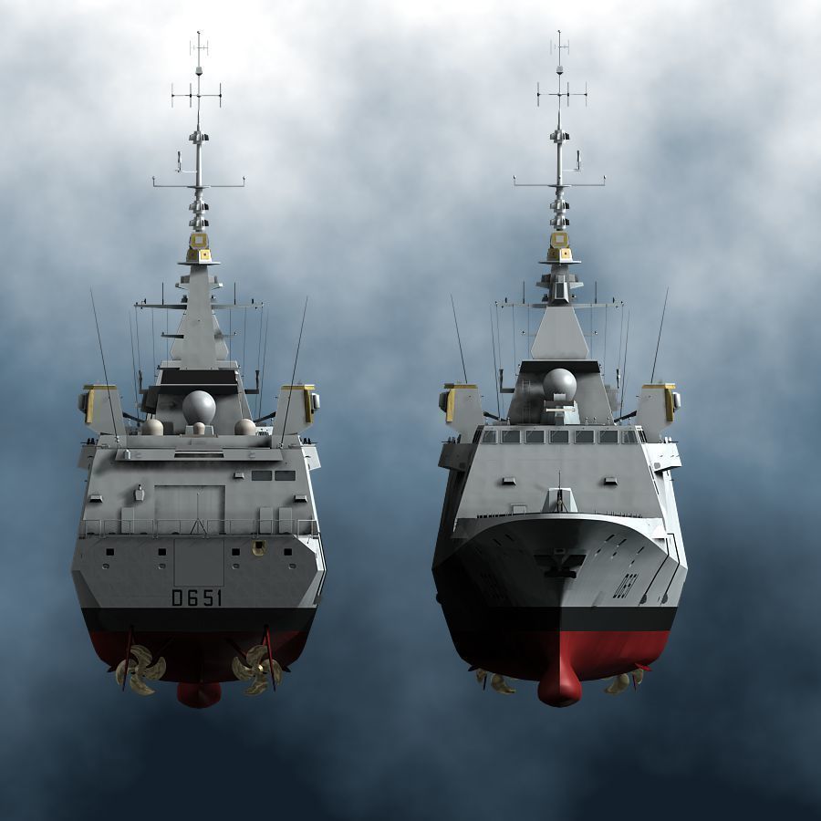 FREMM frigate 2014 3D model_3