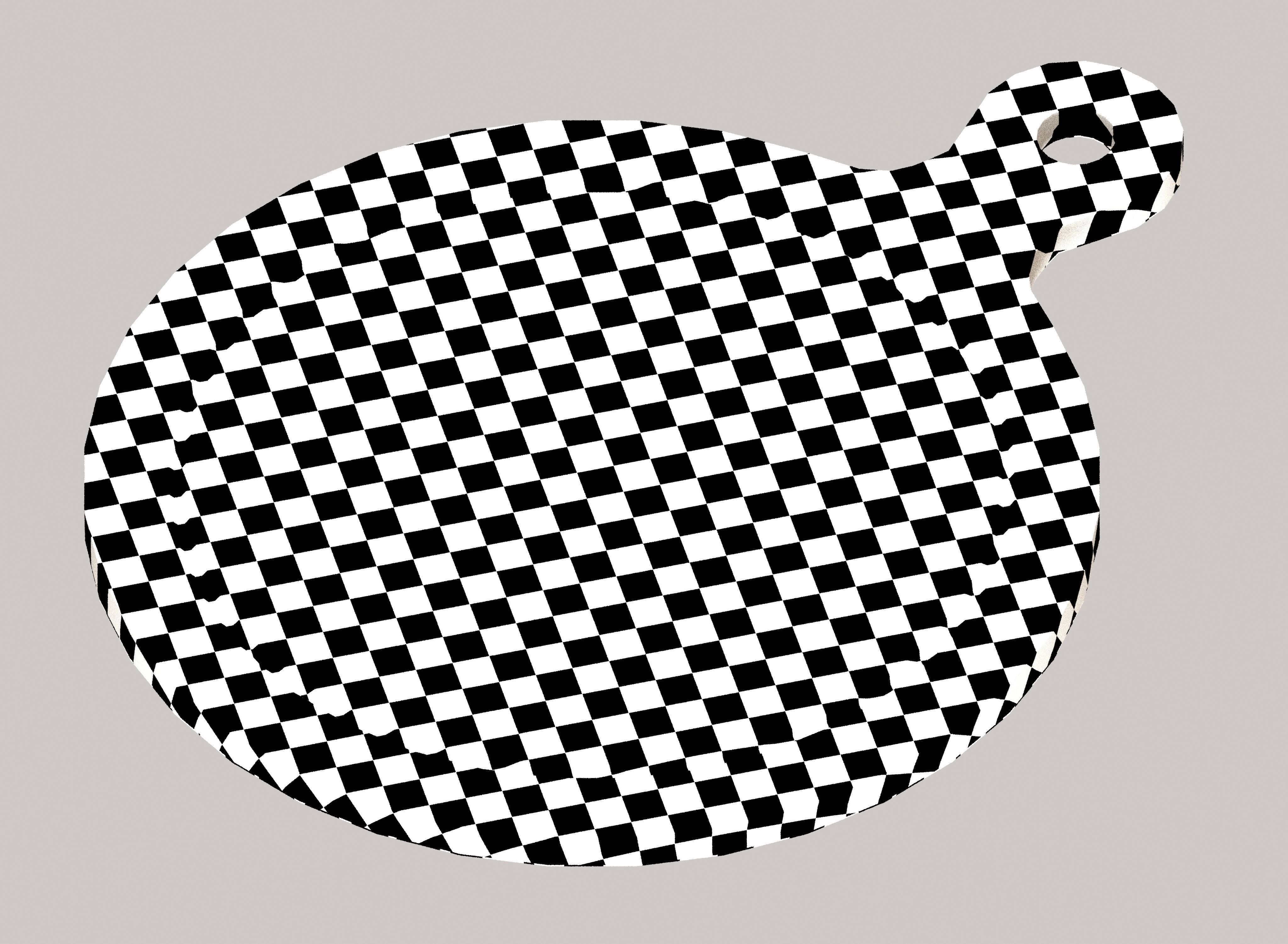 Wooden chopping board Free low-poly 3D model_6