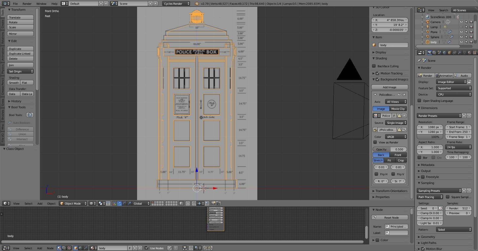 police-box police box 3D model_1