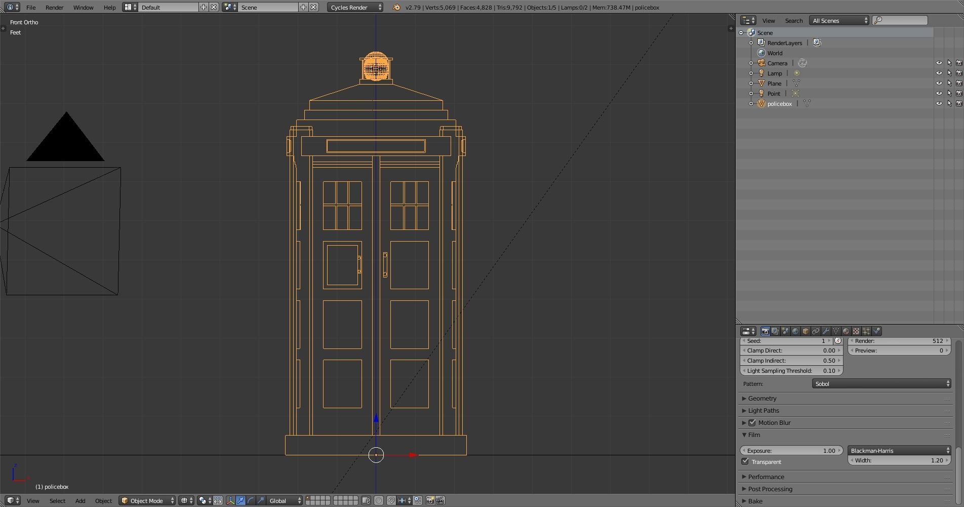 police-box police box 3D model_7