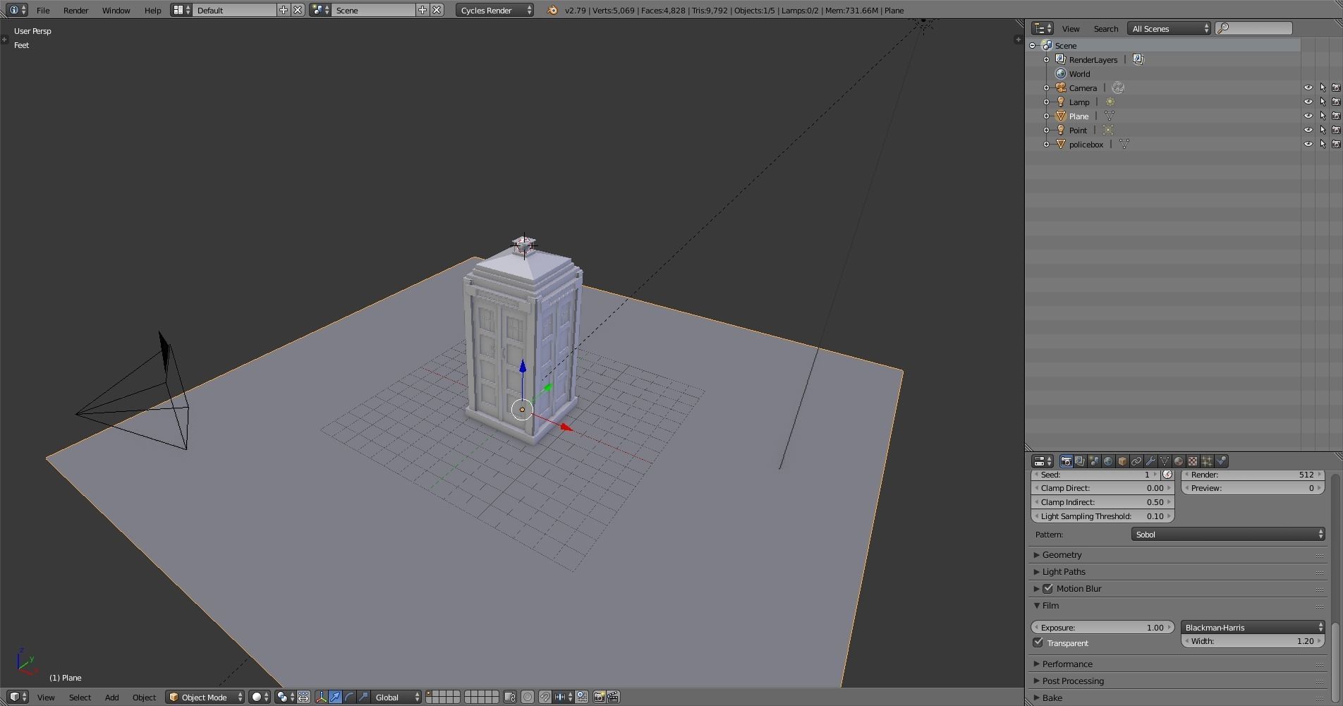 police-box police box 3D model_8