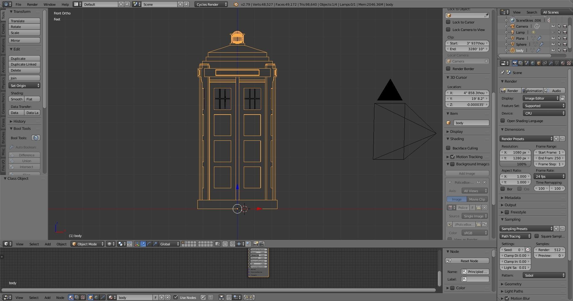 police-box police box 3D model_3