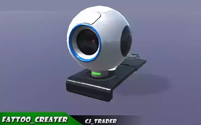 Web-Cam low poly 3d model tattoo creator Low-poly 3D model