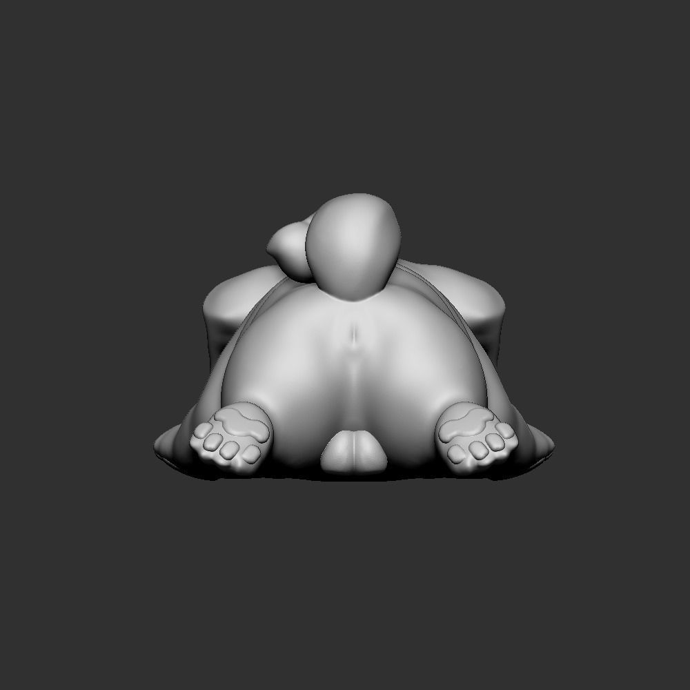 Lazy Pug 3D print model_3
