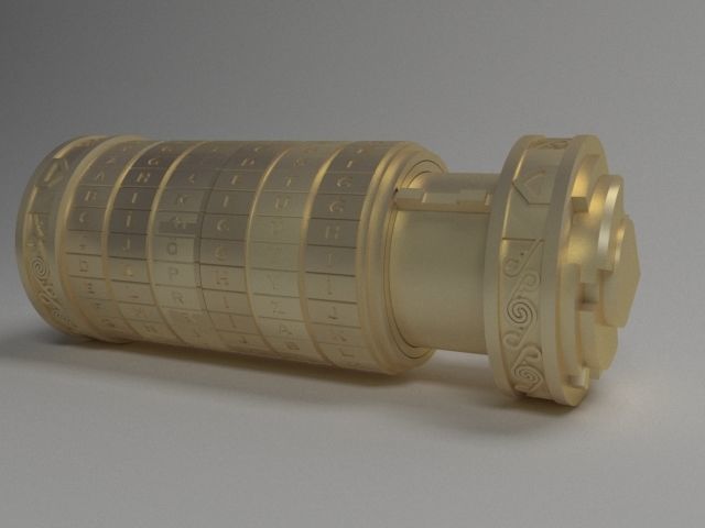 Cryptex Da Vinci Code 3D model_3