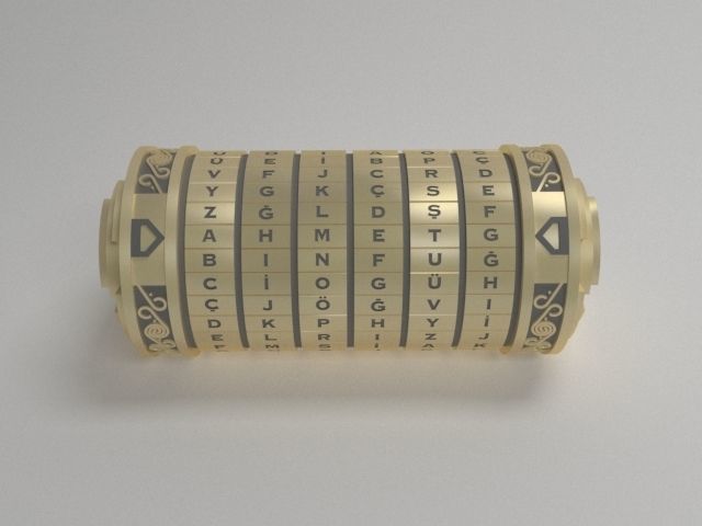 Cryptex Da Vinci Code 3D model_6