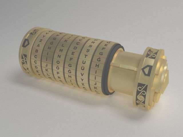 Cryptex Da Vinci Code 3D model_5
