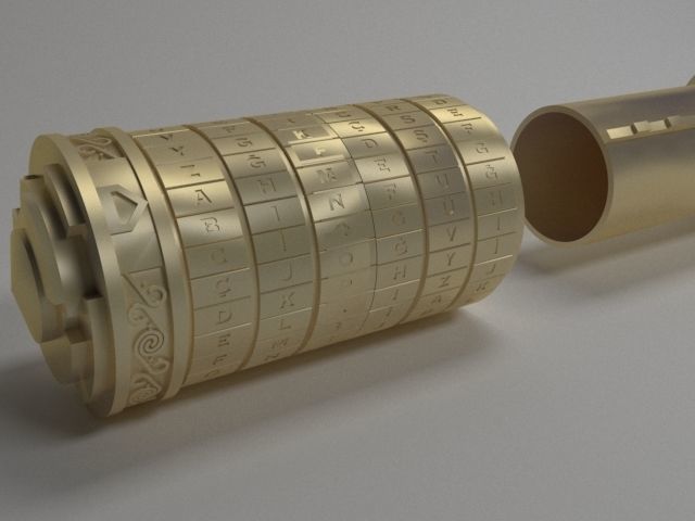 Cryptex Da Vinci Code 3D model_2