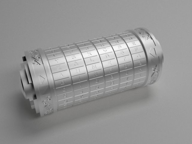 Cryptex Da Vinci Code 3D model_8