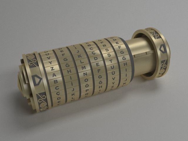 Cryptex Da Vinci Code 3D model_4