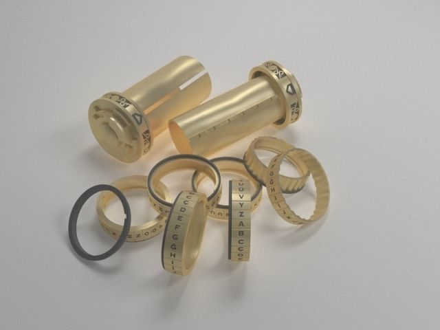 Cryptex Da Vinci Code 3D model_7