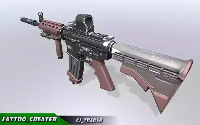 Modern Assault rifle special 3d model