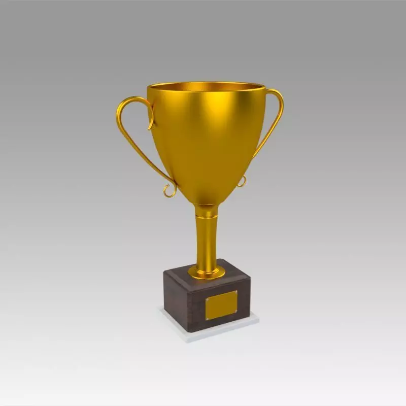 Golden Trophy 3D model