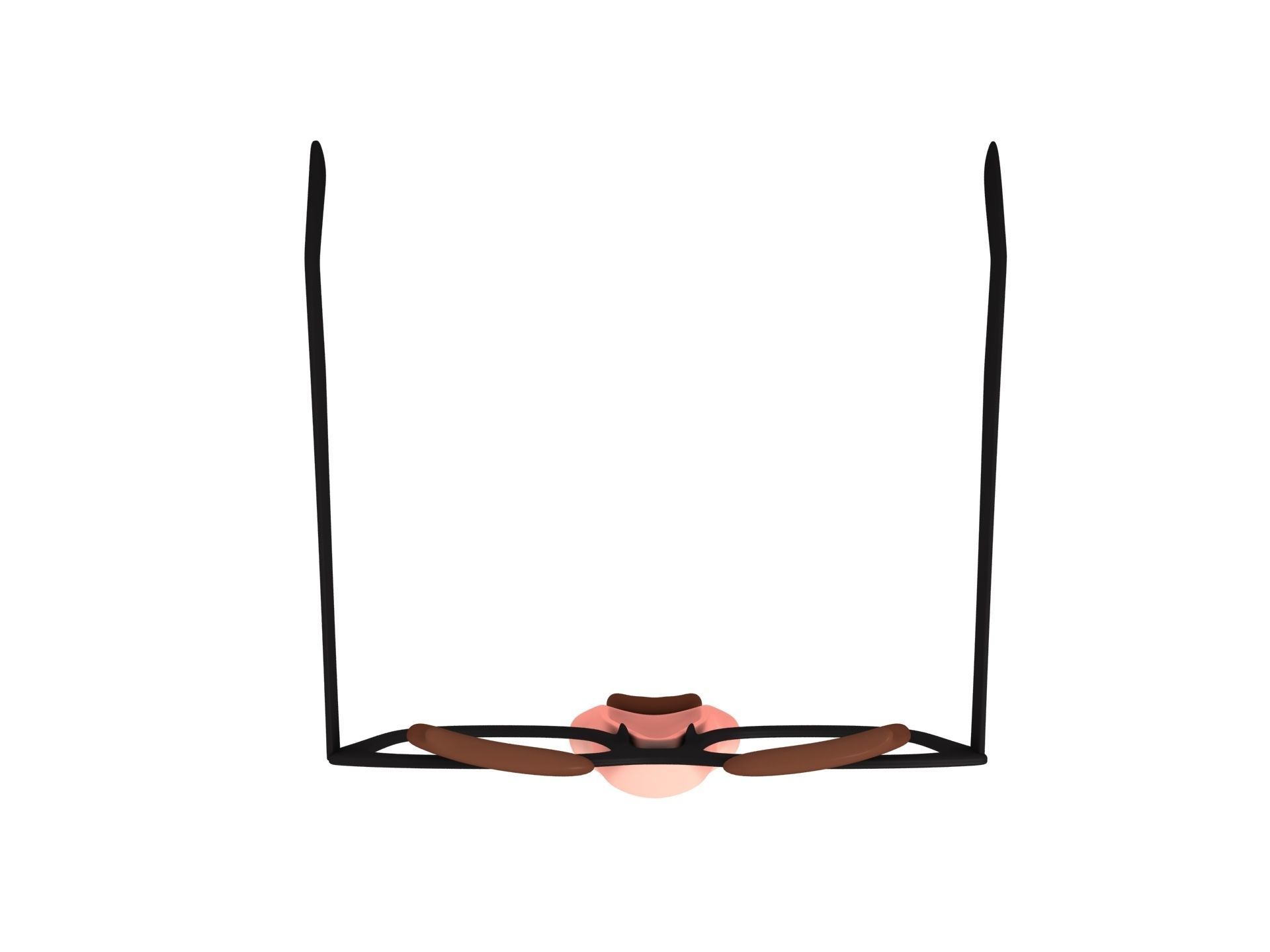 Disguise Mask Low-poly 3D model_5