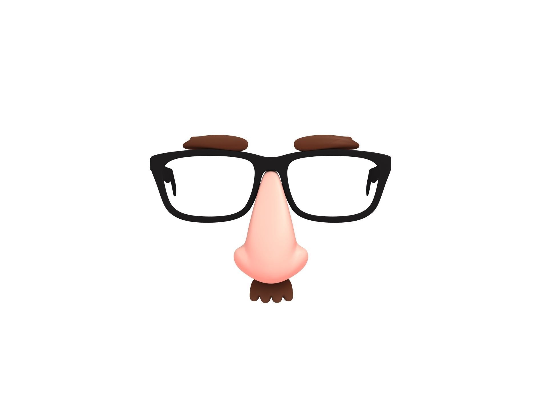 Disguise Mask Low-poly 3D model_1