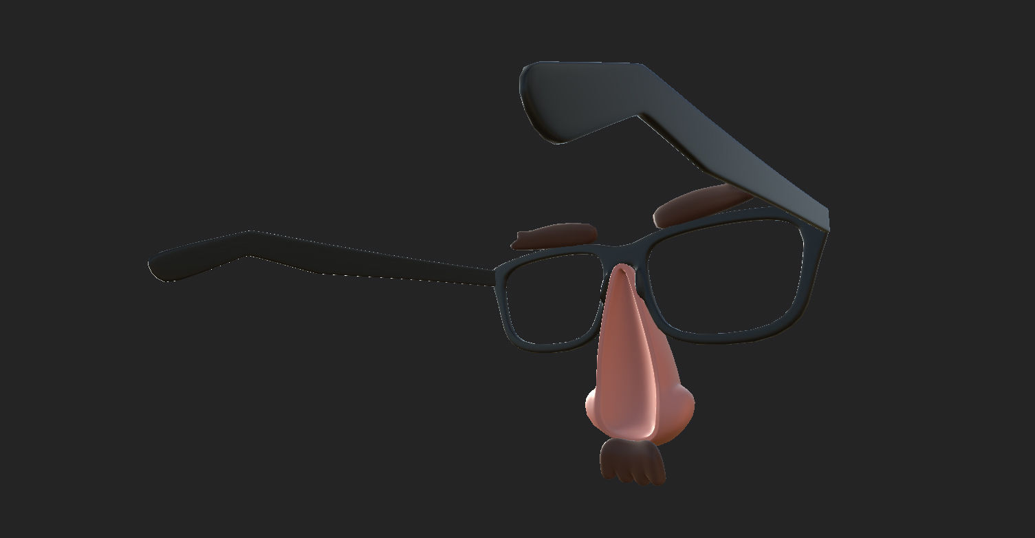 Disguise Mask Low-poly 3D model_16