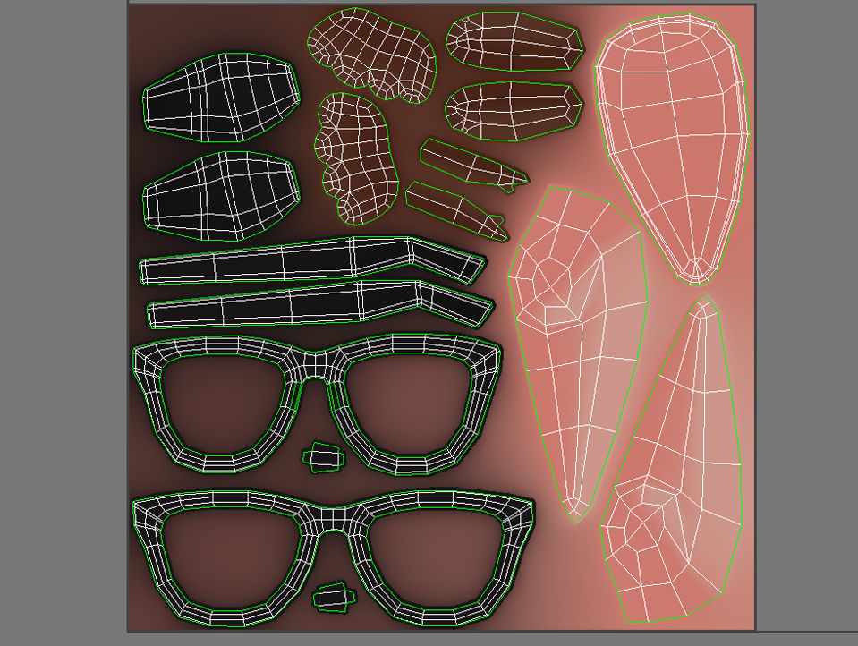 Disguise Mask Low-poly 3D model_10