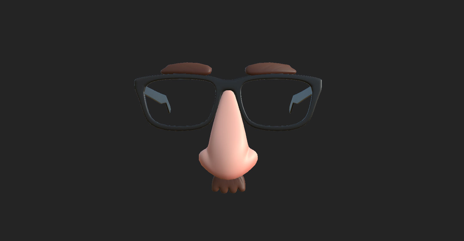 Disguise Mask Low-poly 3D model_14